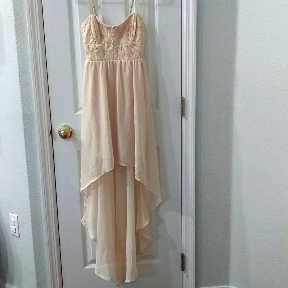 Beige Lace Dress